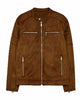Glowrexs Garrett Marcantel 12 Dates of Christmas Biker Suede Jacket