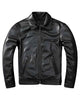 Glowrexs Men Biker Black Leather Jacket