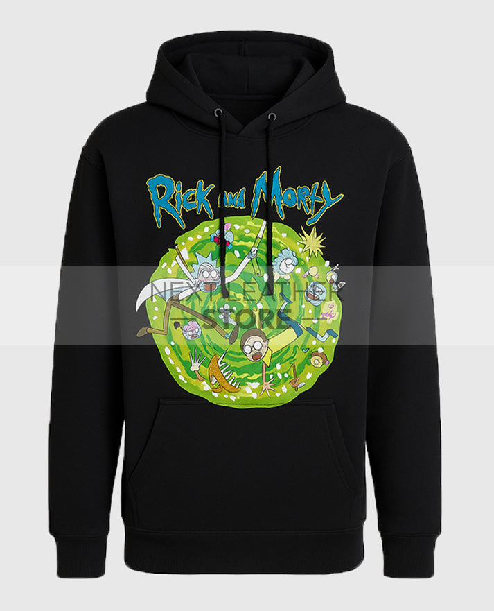 Rick and Morty Portal Collage Hoodie