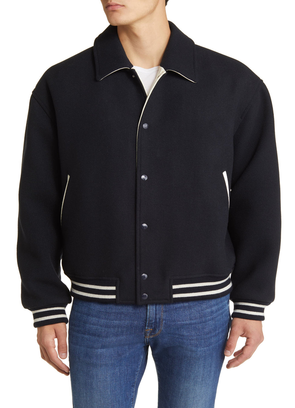 Glexo Fall Wool Blend Varsity Jacket