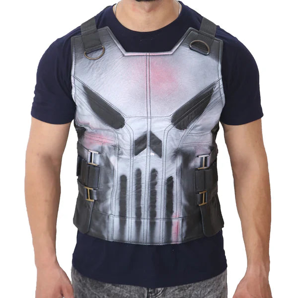 Glowrexs Thomas Jane Punisher Tactical Leather Vest