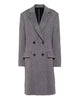 Glowrexs Womens Grey Double Breasted Wool Coat