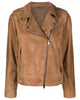 Glowrexs Women’s Brown Suede Leather Jacket