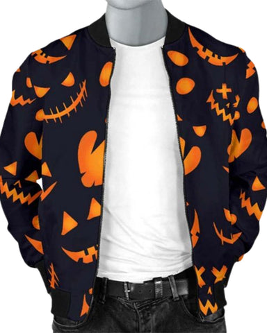 Glowrexs Halloween Pumpkins Pattern Jacket