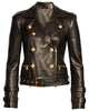 Glowrexs Eboni K. Williams Belted Black Leather Jacket