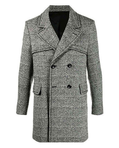 Glowrexs Dynasty Sam Adegoke Mid Length Grey Coat