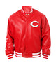 Glowrexs Cincinnati Reds Red Leather Letterman Jacket