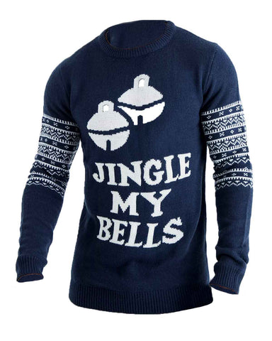 Glowrexs Jingle My Bells Slogan Christmas Jumper