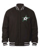 Glowrexs Dallas Stars Bomber Black Wool Jacket