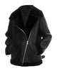 Glowrexs Black Real Leather Aviator Jacket