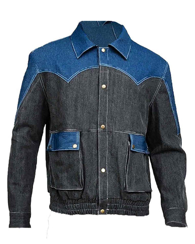 Glowrexs Back to The Future Marty Mcfly Denim Jacket