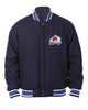 Glowrexs Colorado Avalanche Bomber Navy Blue Wool Jacket