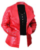 Glowrexs Women Valentines Red Biker Quilted Jacket