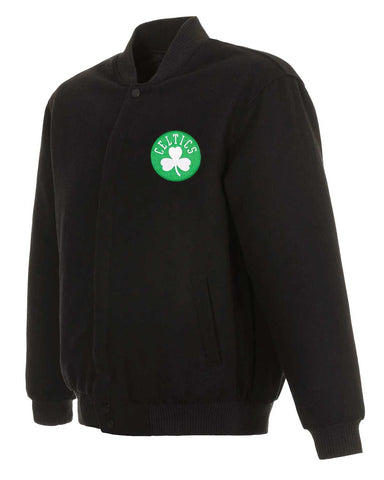 Glowrexs Boston Celtics Varsity Wool Black Jacket