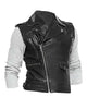 Glowrexs Men’s Cafe Racer Asymmetrical Zipper Vest