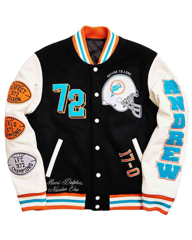 Glowrexs Miami Dolphins Varsity Jacket