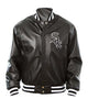 Glowrexs Chicago White Sox Bomber Black Leather Jacket