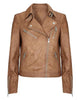 Glowrexs Mint Velvet Zip Leather Biker Jacket