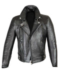 Glowrexs Patrol Biker Classic Black Leather Jacket