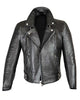 Glowrexs Patrol Biker Classic Black Leather Jacket