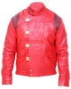 Glowrexs Akira Kaneda Men's Capsule Logo Red Leather Jacket