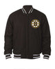 Glowrexs Boston Bruins Letterman Black Wool Jacket