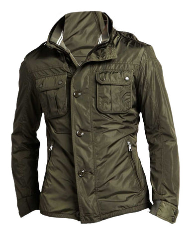 Glowrexs Men’s Military Classic Style Green Field Jacket