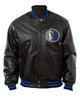Glowrexs Dallas Mavericks Bomber Black Leather Jacket