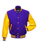 Glowrexs Classic Varsity Purple and Yellow Jacket