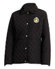 Glowrexs Lauren Ralph Lauren Black Crest Patch Diamond Quilted Jacket