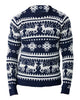 Glowrexs Reindeer Fair Isle Christmas Red Jumper Sweater