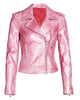Glowrexs Ashleigh Murray Riverdale S05 Pink Biker Leather Jacket