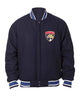 Glowrexs Florida Panthers Bomber Navy Blue Wool Jacket