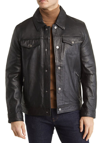 Mens Dark Brown Leather Jacket