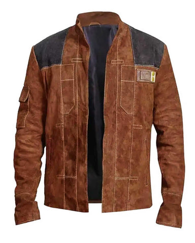 Glowrexs Han Solo Suede Leather Jacket
