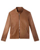 Glowrexs Men’s Classic Cafe Racer Leather Jacket