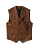 Glowrexs Men’s Classic Brown Western Leather Vest