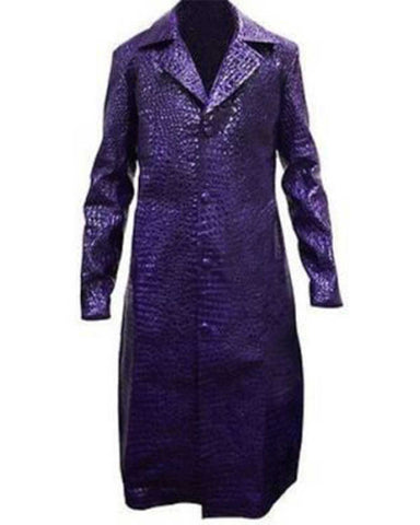 Glowrexs Suicide Squad Joker Halloween Leather Coat