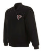 Glowrexs Atlanta Falcons Bomber Black Wool Jacket