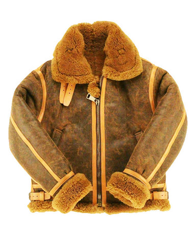 Glowrexs New B3 Aviator Shearling Bomber Jacket