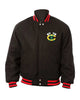 Glowrexs Chicago Blackhawks Bomber Black Wool Jacket