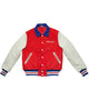 Glowrexs 4Hunnid Letterman Red and White Jacket