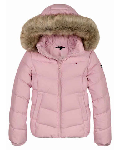 Glowrexs Tommy Hilfiger Pink Essential Down Jacket