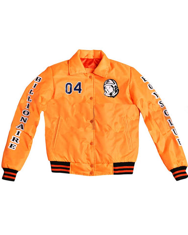 Glowrexs Astro Billionaire Boys Club Orange Varsity Jacket