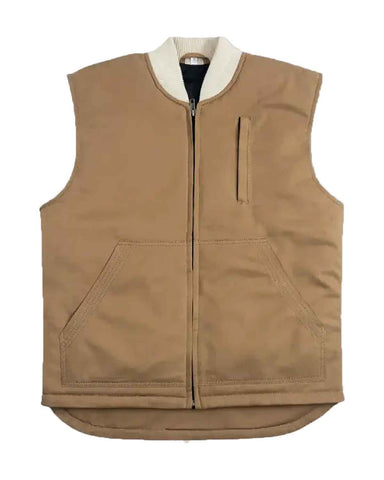 Glowrexs Men’s Light Brown Western Cotton Vest