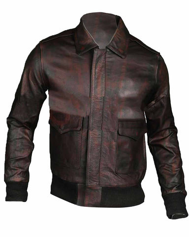 Glowrexs Billy Stranger Things Brown Leather Jacket