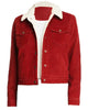 Glowrexs Heartland Amy Fleming Red Sherpa Collar Jacket