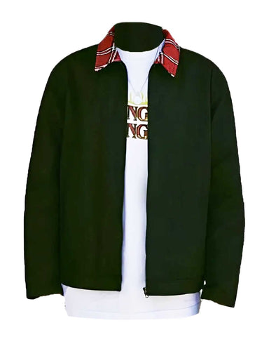 Glowrexs Stranger Things Plaid Collar Hellfire Club Jacket