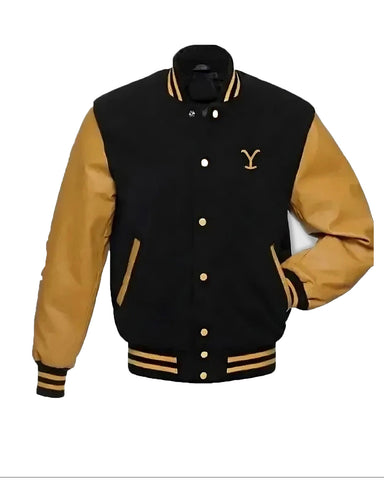 Glowrexs Yellowstone Varsity Bomber Jacket