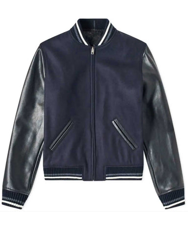Glowrexs Blouson Copper A.P.C. Blue and Black Varsity Jacket